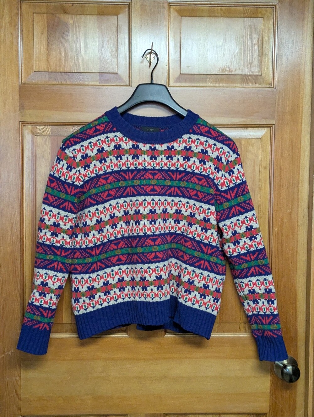 J. Crew Fair Isle 100% Wool Crew Neck Sweater Size XS - Picture 11 of 11